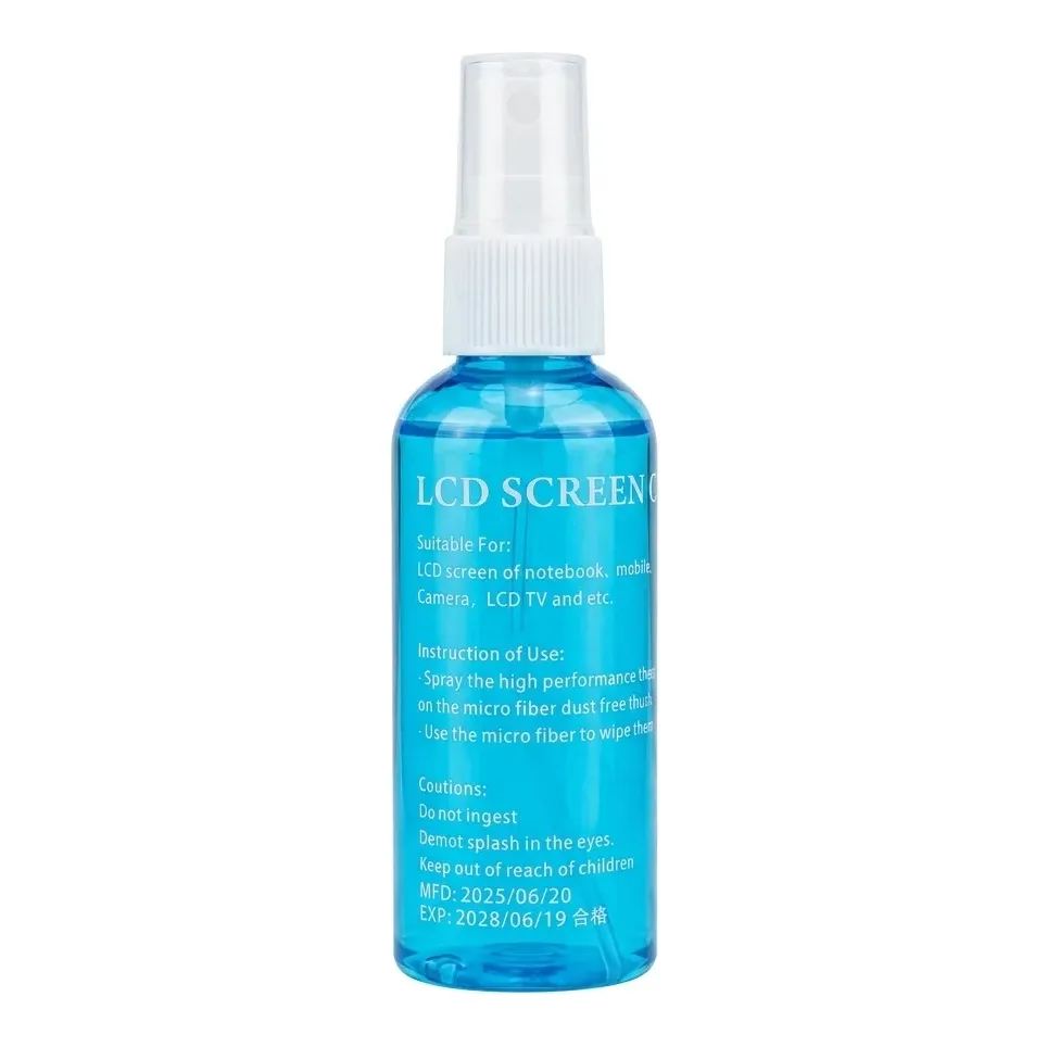Blue LCD screen cleaner spray bottle — Main image