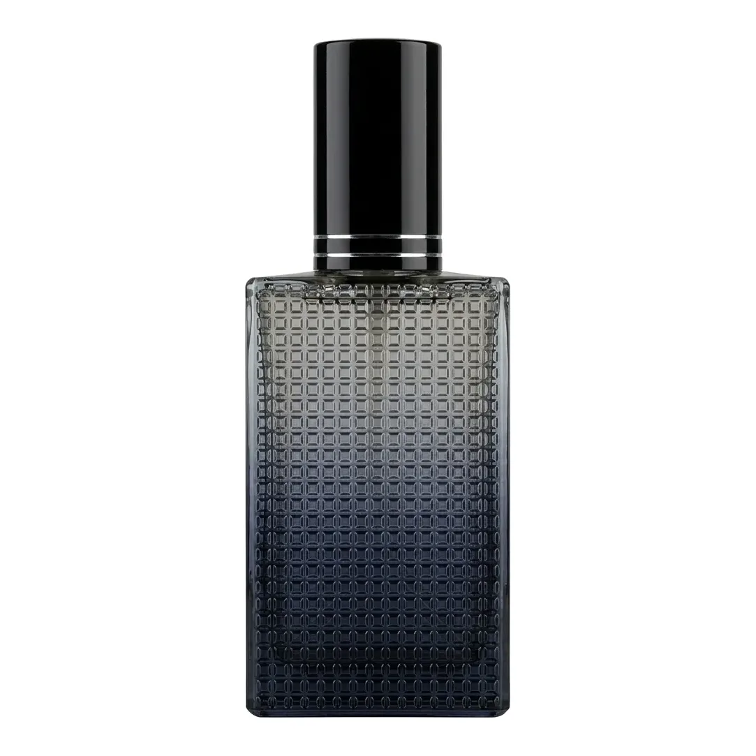 Textured grey glass perfume bottle — Main image