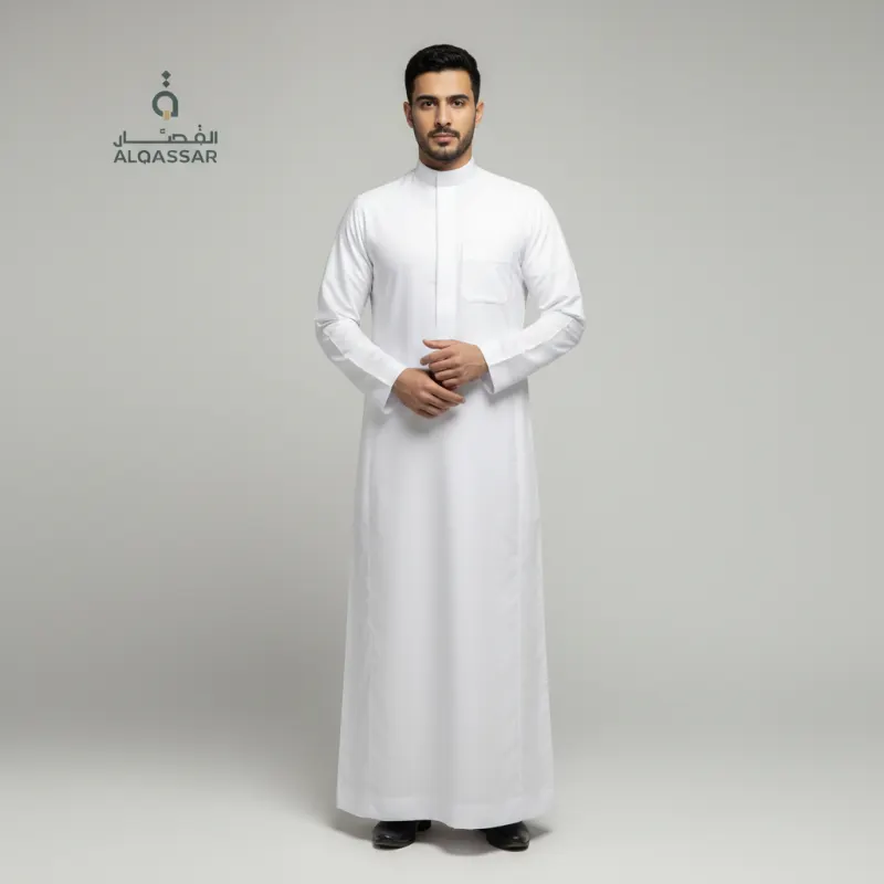 Men’s thobe — On a model